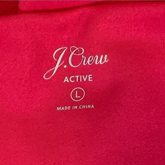 J.Crew Active Hot Pink High Rise 7/8 Leggings Size L SALE 💰 - Picture 7 of 8